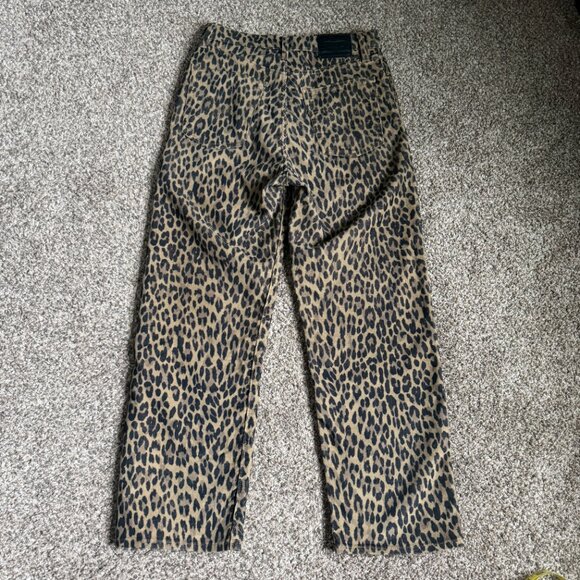 Levi's Ribcage Strait Ankle Leopard Corduroy Pants, Size 29 - Picture 5 of 13